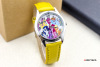 Fuchsia belt suitable for men and women, fashionable quartz cartoon watch, wholesale