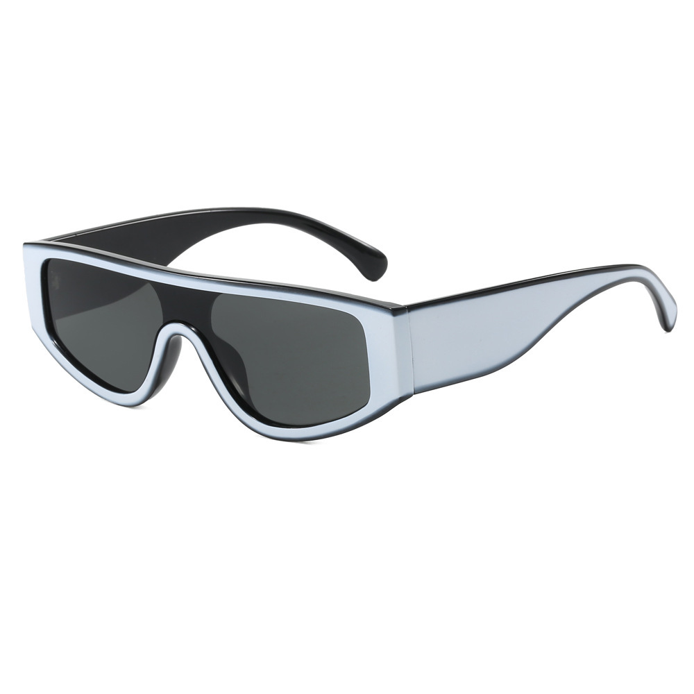 Gafas de sol Xiaoxiang 25 nuevas lentes de una pieza panda de color en contraste en blanco y negro