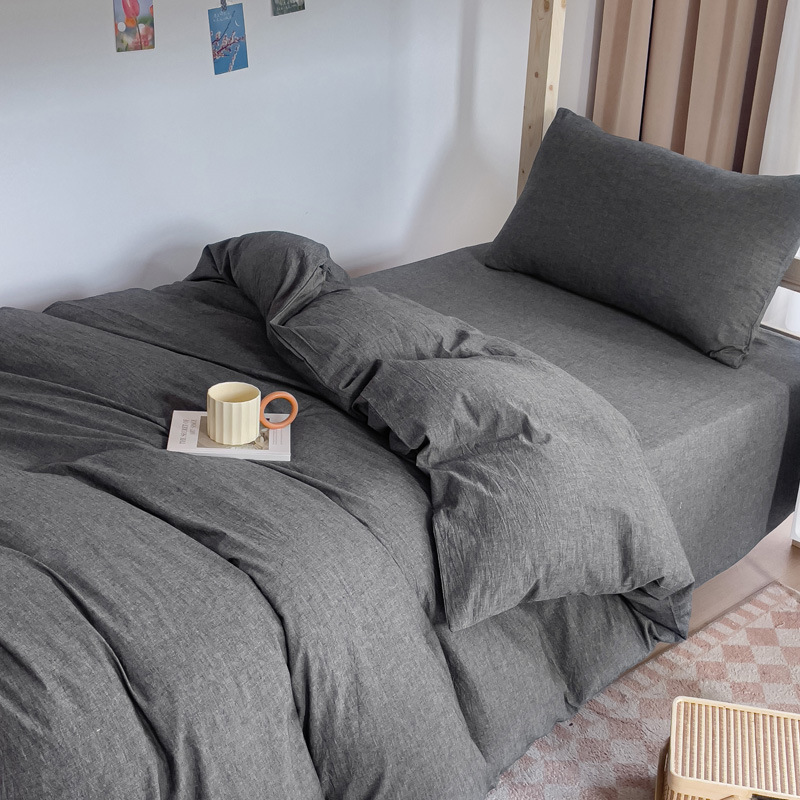 Tejido y lavado con agua Xinjiang algodón estudiantes tres piezas colchón sin aire impreso algodón dormitorio estudiantes piezas necesarias