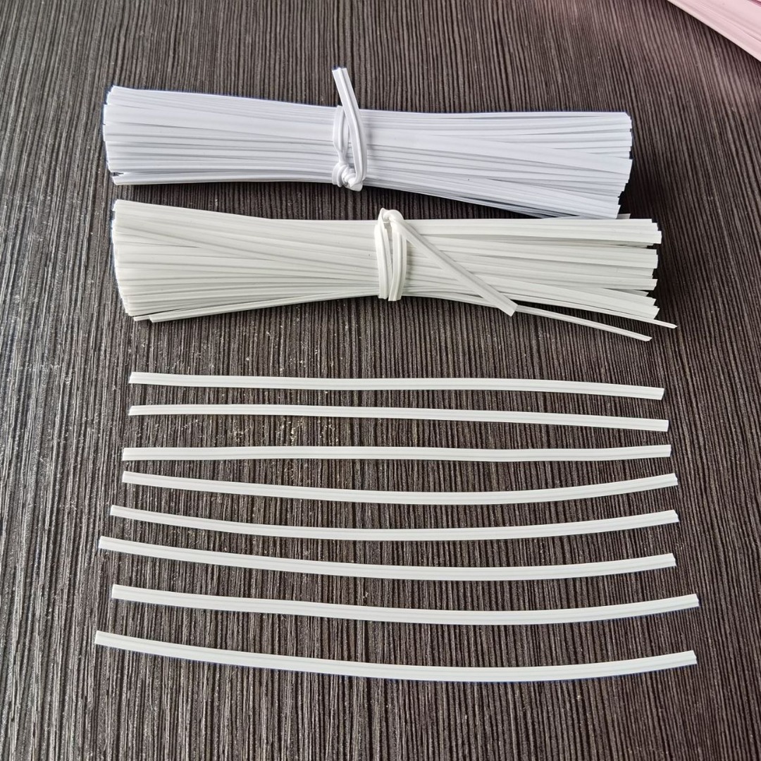 厂家供应口罩鼻梁条N95普通防护口罩pe镀锌铁丝口罩单芯双芯鼻梁