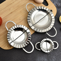 304 stainless steel filling spoon dumpling clamping and cutting dumpling wrapper mold stainless steel dumpling making artifact wholesale dumpling maker