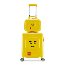 字母行李箱黄卡通拉杆箱儿童可爱旅行李箱万向轮登机箱潮流组合箱
