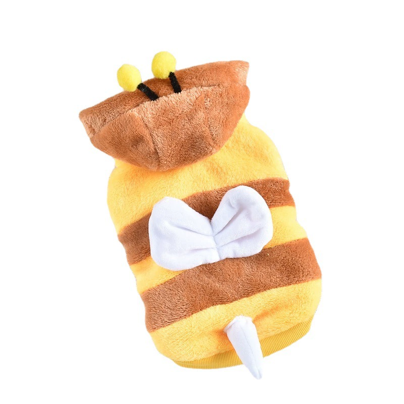 Классическое хлопковое пальто с ногами пчел, осенне-зимнее утолщенное маленькое и среднее пальто для собак и кошек корги с золотыми волосами