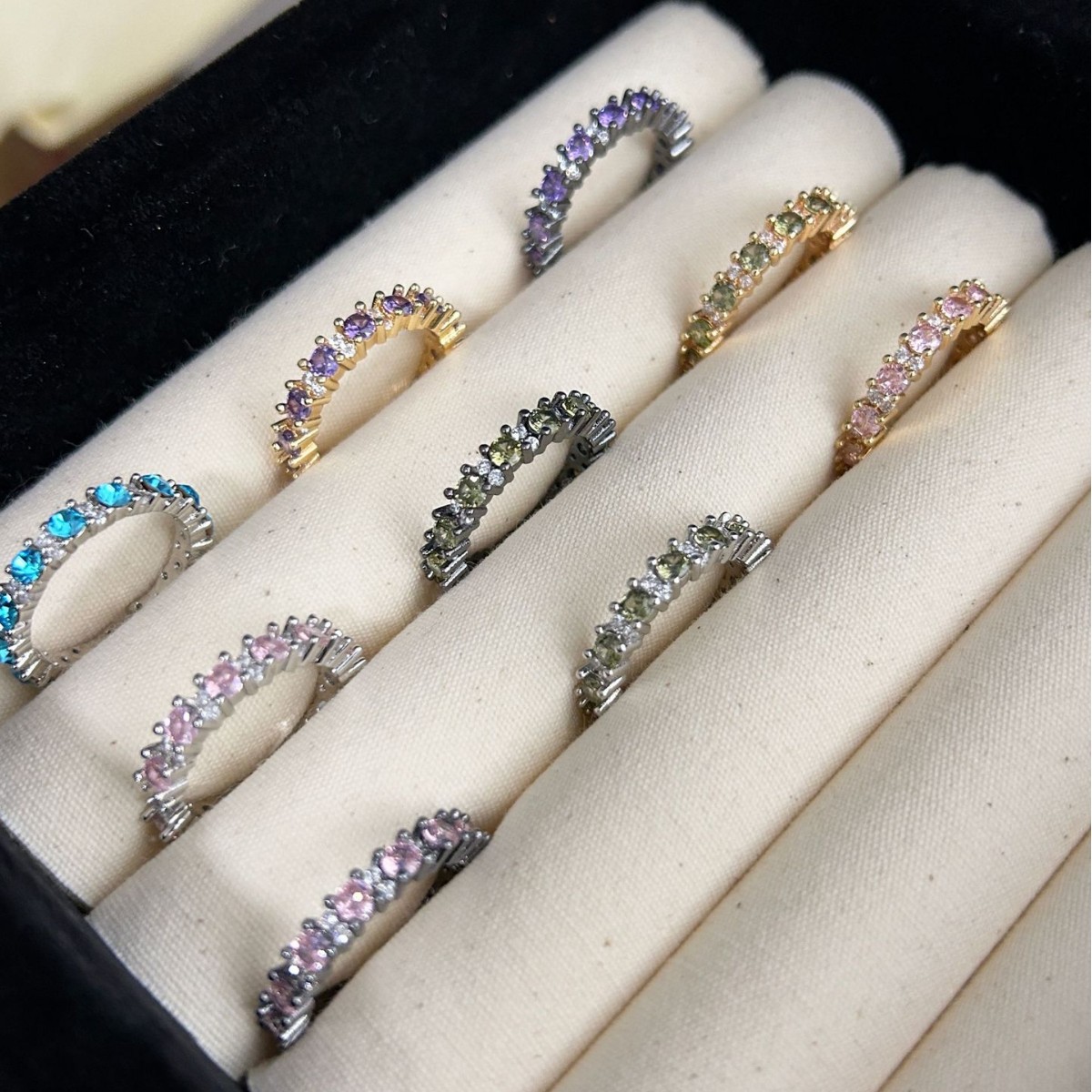 Anello da donna in argento sterling S925 con gemma portafortuna Mahjong, diamanti scintillanti e zirconi, lusso di nicchia di alta gamma._voghion.com