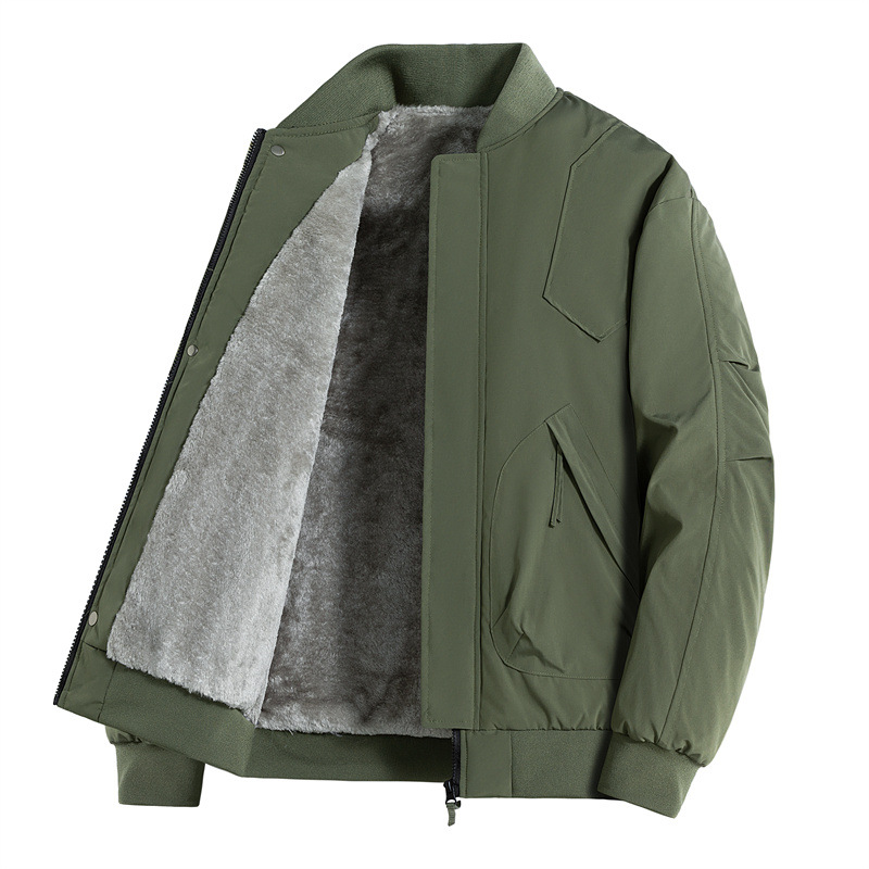 Cross-border oversized chaqueta de trabajo americana para hombres otoño y invierno de 2025 con collar de béisbol de vello chaqueta corta a prueba de viento image 8