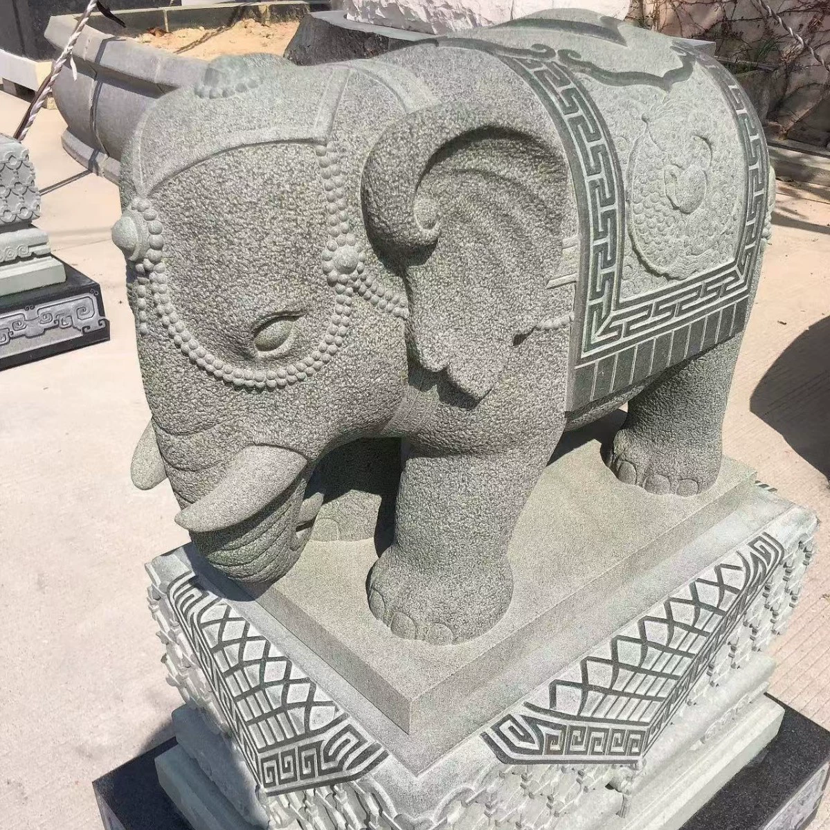 Hui'an каменная резьба фабрики прямых продаж слонов украшения наружные производители
