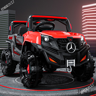 Oversized Children's Electric Car Four-wheel Off-road Vehicle Remote Control Children's Toy Car Men's Sitting Baby Swing Baby Car