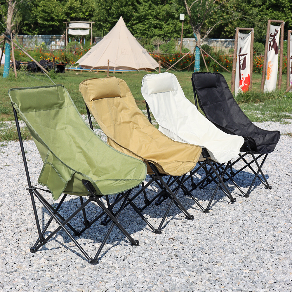 Silla de luna plegable ligera al aire libre silla de acampamiento al aire libre silla de pesca silla portátil