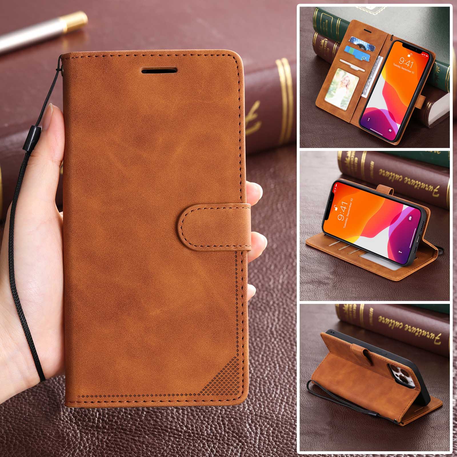 Phone case for OPPO A94 anti-theft brush A55 Realme C15 wallet leather case NARZO 30A protective case