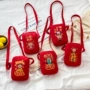 新年宝宝儿童红色财神