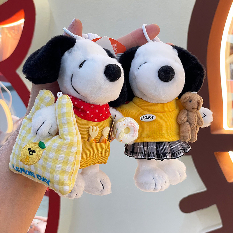 [Authentic] New Snoopy Costume Original Series Bag Pendant Cute Cartoon Plush Toy Gift