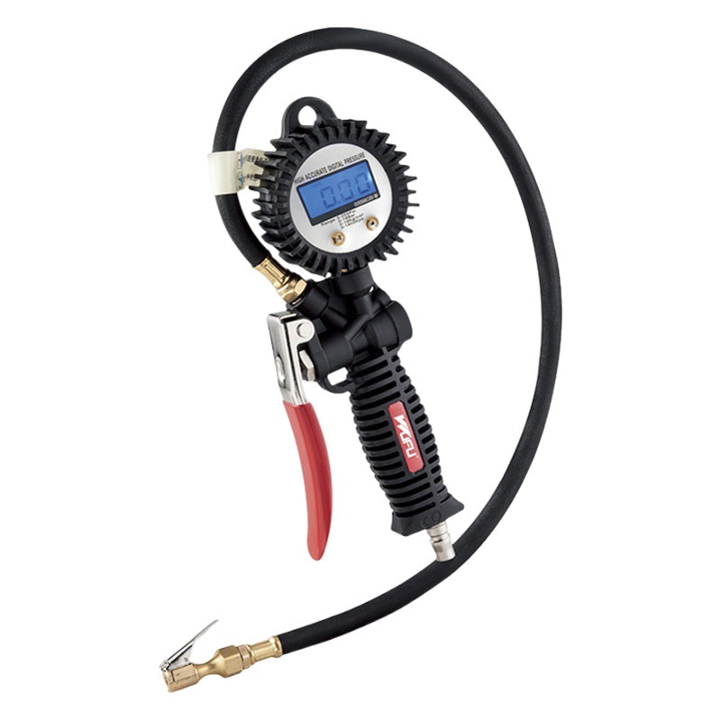 Wufu neumático pistola de presión de neumáticos pantalla digital medidor de presión de neumáticos bomba inflable herramienta de detección de presión de neumáticos medidor de presión de neumáticos