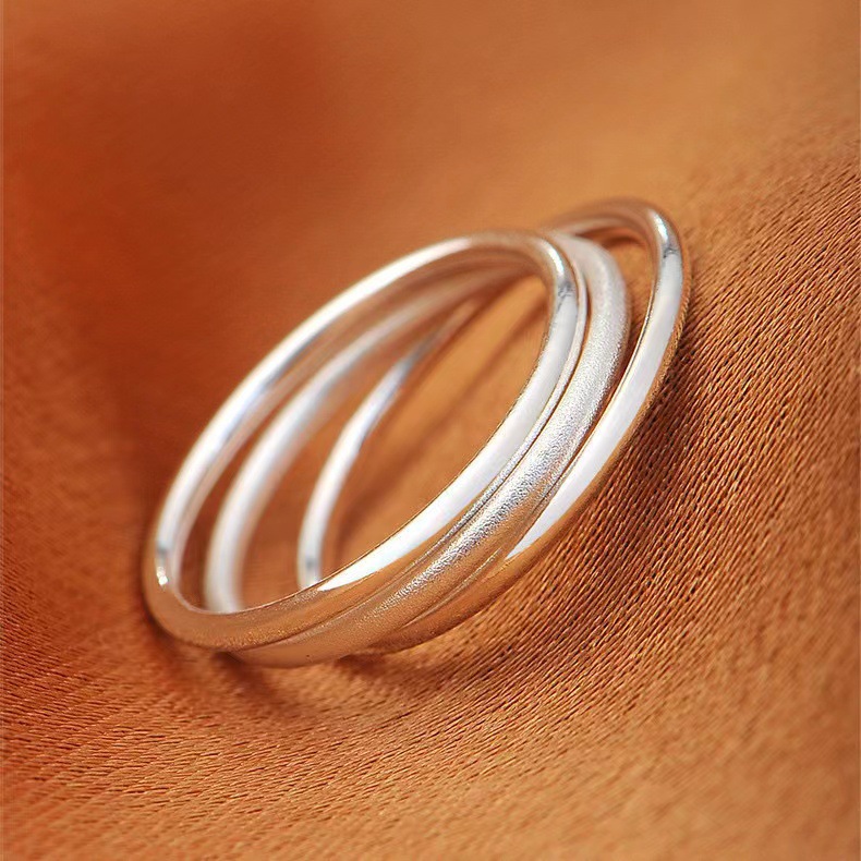 Simple Style Circle Solid Color Copper Rings 1 Piece