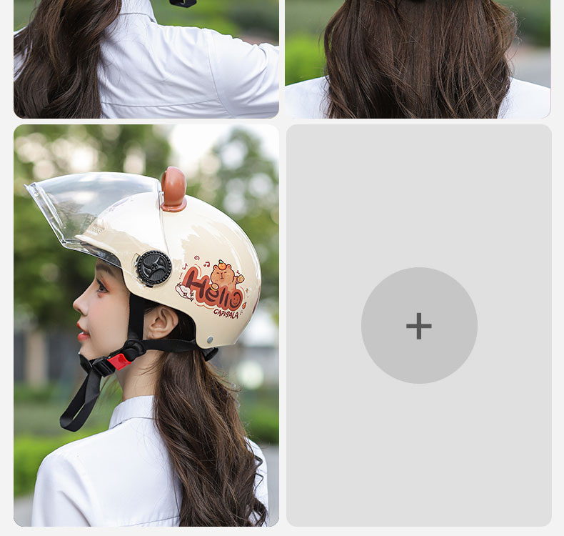 Helmet Electric Vehicle Women Men 2025 New Double Mirror Motorcycle