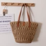 单肩大容量新款海边草编包