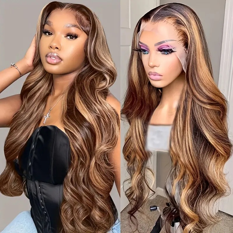 Perruques en dentelle tendance, boucles ondulées volumineuses, extensions de cheveux synthétiques destinées à l'exportation, best-sellers_voghion.com