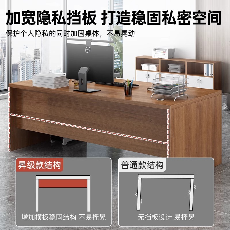 Mesa de escritorio Jefe de escritorio simple Mesa de oficina moderna Mesa y silla combinación de escritorio de personal Mesa de computadora de personal