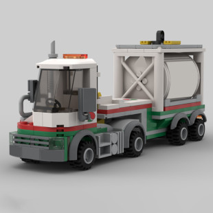 Moc-141164 Fortress 299 Particle Terminal Tractor Model Construction Toy Set