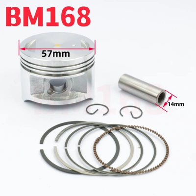 Haojue Suzuki EN125 HJ 125 125cc üçün 57mm motosiklet porşen halqası dəsti