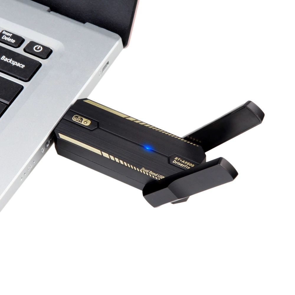 Беспроводной сетевой адаптер WiFi6 без драйверов, 600M двухдиапазонный, USB-приемник и передатчик, 5.4 Bluetooth сетевой адаптер