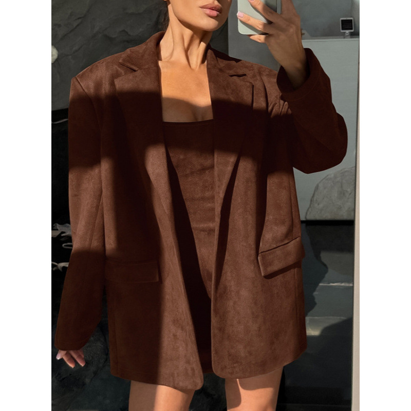 British-Style Casual Suit Jackets For Women's Autumn And Winter Atmosphere, Loose And Slimming, Retro Commuter Suits Who_ecoleips.com