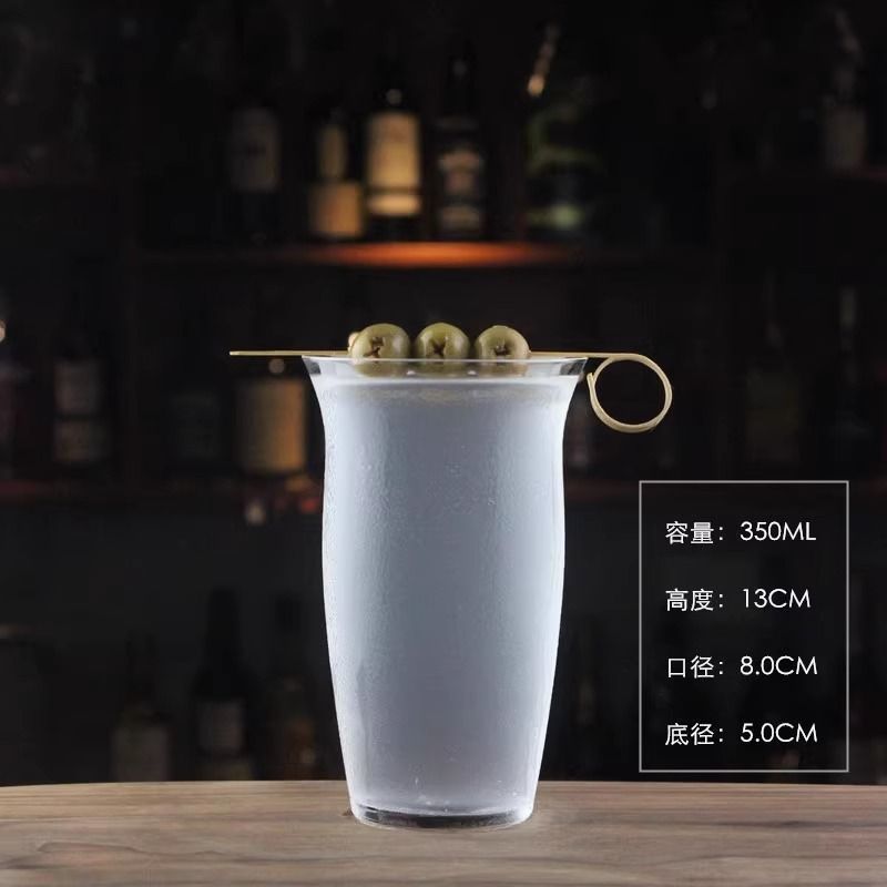 Taza de cóctel de vidrio creativo combinación de personalidad de taza Martini taza red taza de pie alto taza conjunto de taza de champán