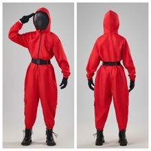 跨境热销万圣节纸钞屋达利工装连体衣电影同款韩版cosplay服装