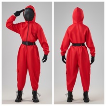 跨境热销万圣节纸钞屋达利工装连体衣电影同款韩版cosplay服装