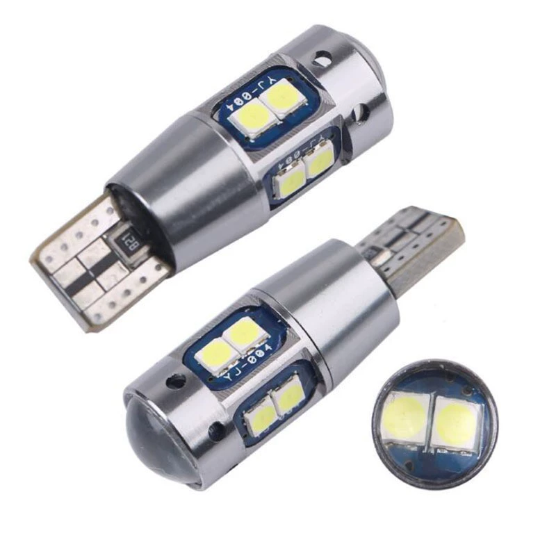 Автомобильный светодиодный T10 3030 10SMD объектив широкоформатный лампа для чтения подсвечен декодированный автомобильный светодиод