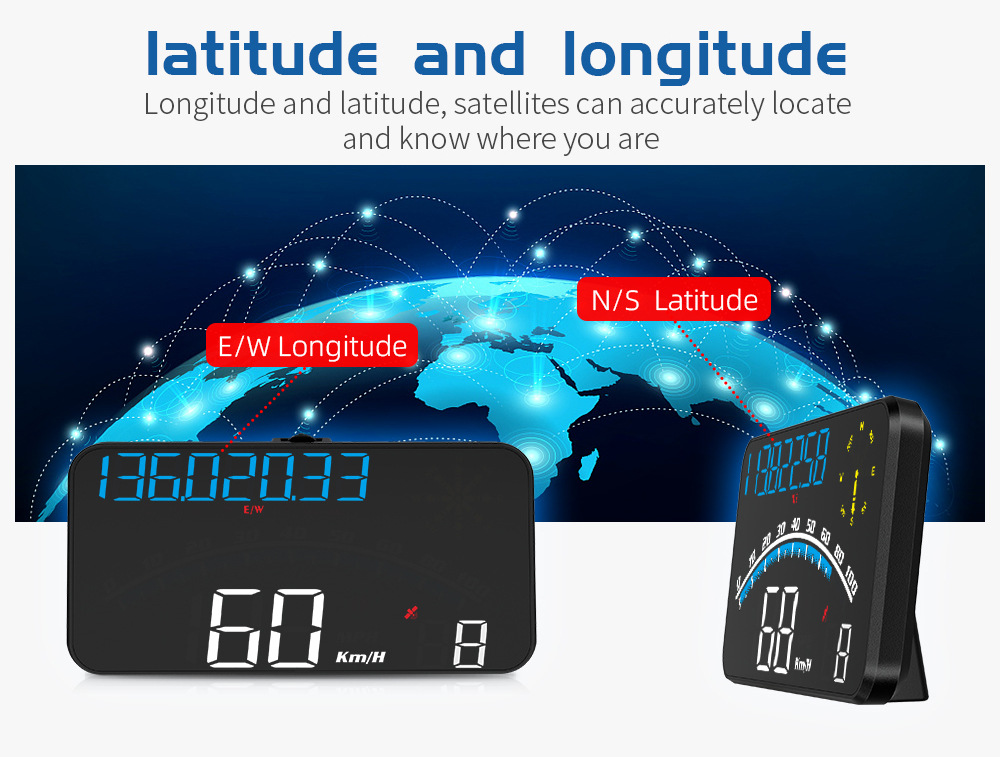 Cross-border car HUD universal head-up display, Beidou GPS speedometer, intelligent high-definition head-up display