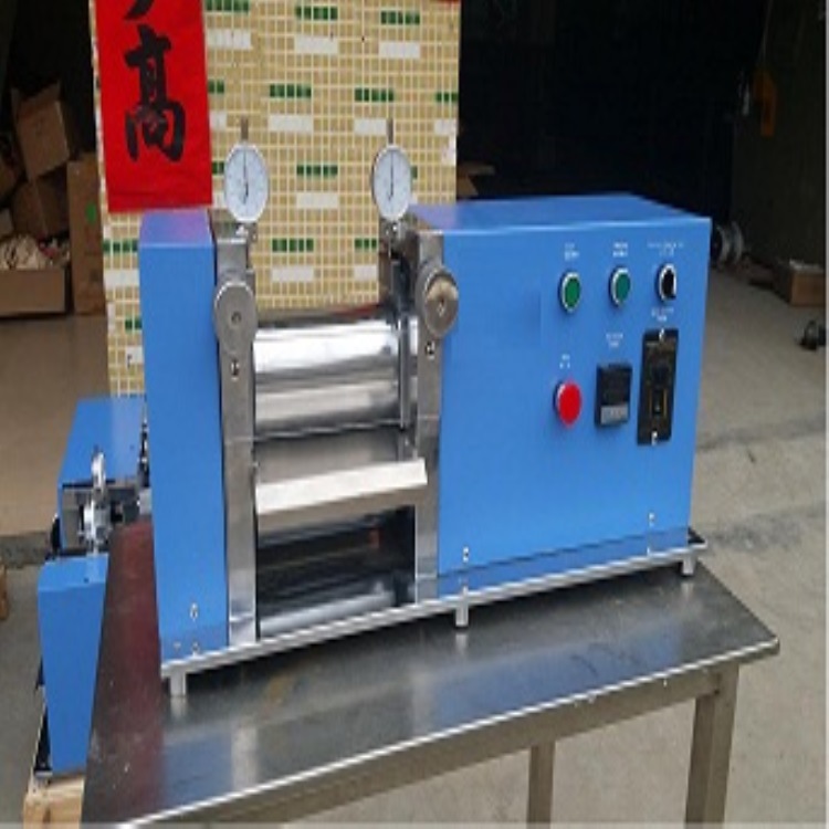 实验台式加热电动辊压机 型号HAD-100D-150钢辊材质