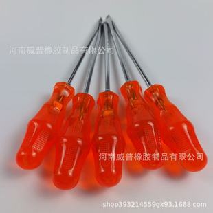 Factory Direct Supply Manual Screwdriver Red Handle Cover Flathead Screwdriver Anti-Slip Sleeve