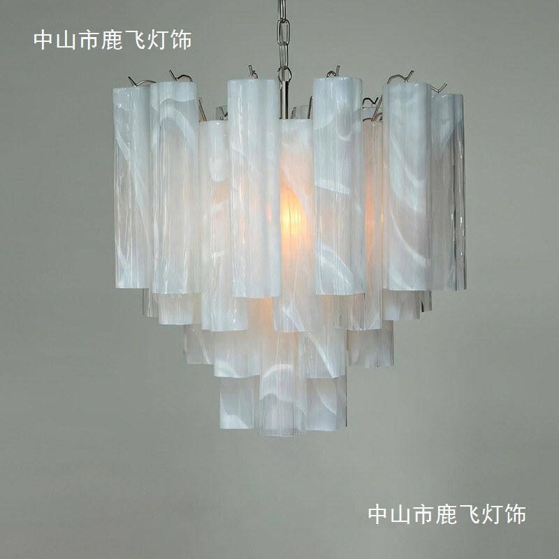 French Murano Light Luxury Cloud Chandelier Modern Villa Living Room Warm Bedroom Duplex Corridor Decorative Chandelier