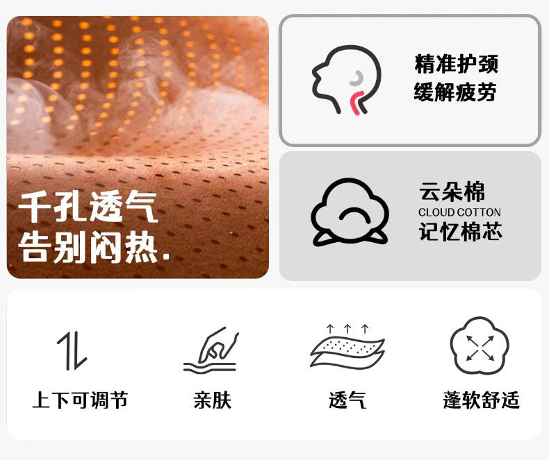 New car headrest neck pillow, in-car cushion, car seat cushion, driver's seat cervical pillow
