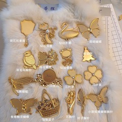ブローチ小鳥如意白鳥蝶三葉草糸を絞めて翠宋錦に皮を貼るアクセサリーの材料メーカー