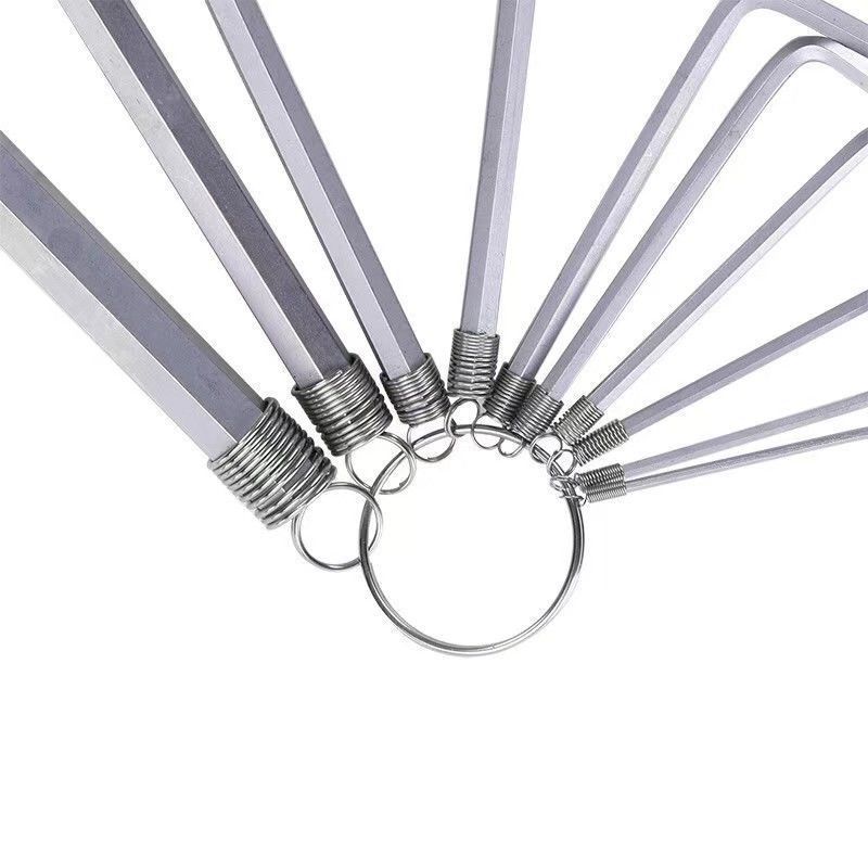 内六角六角梅花扳手套装德国件套螺丝刀工具平头高硬度钥匙扣六方