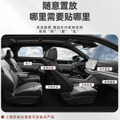 Car universal storage bag, car storage box, main and sub-driver's seat back, center console, armrest box, storage supplies