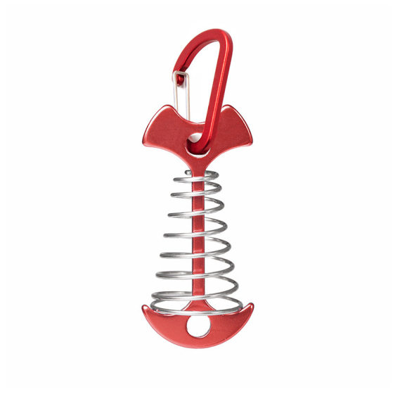 Outdoor camping canopy accessories ground nail spring hook wind rope fixed plank road nail fish bone nail accessories tent accessories