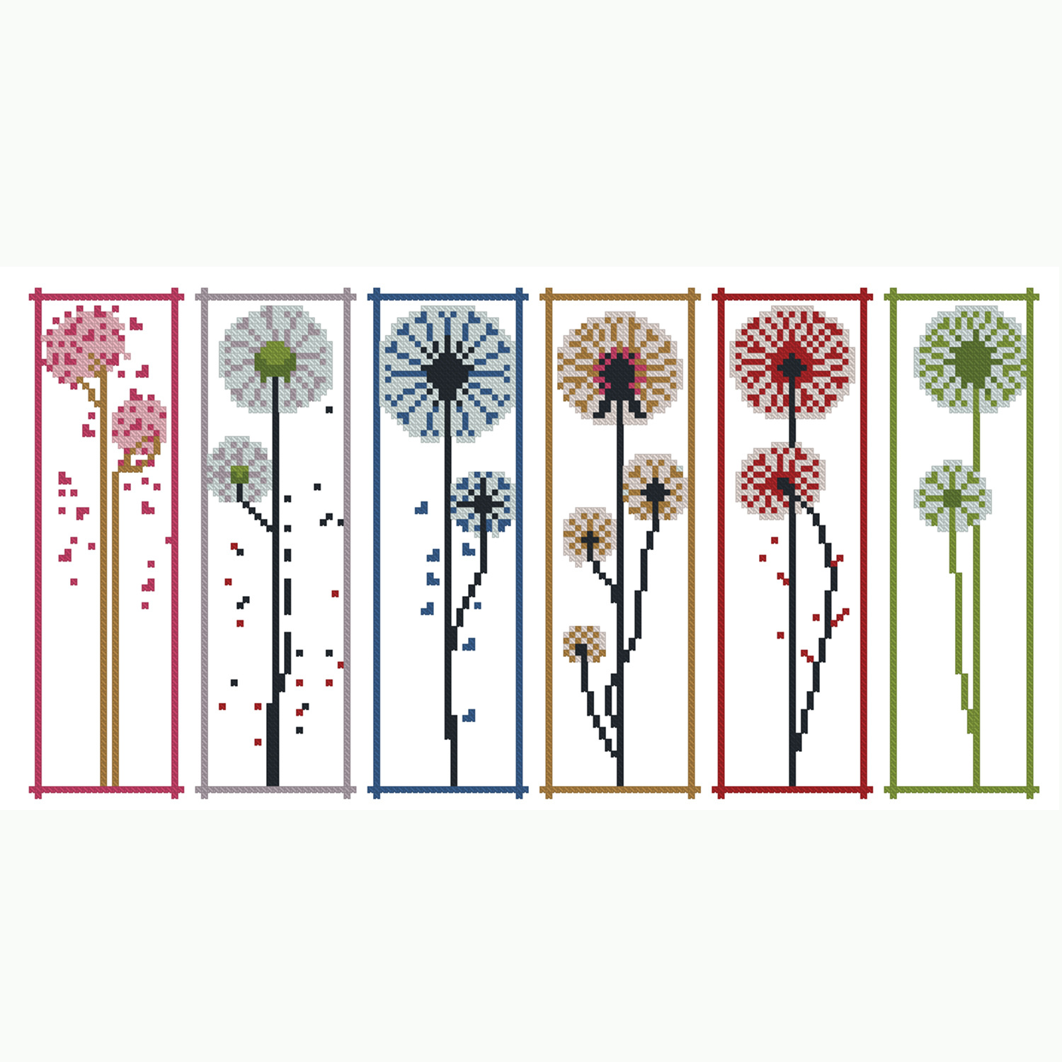 Kit de punto de cruz para marcapáginas impreso, diseño de diente de león, artesanía creativa de alta gama, éxito de ventas en Amazon y Temu image 5