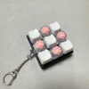 Nine-key black shell (white cat + transparent cat claws)