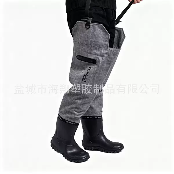 Haixiang High-End Nylon Half-Length Leggings, Thickeneded Waterproof Blood-Proof Pants, Fishing Knee-High Lightweight Water Shoes, Paddy Field Transplanting Shoes