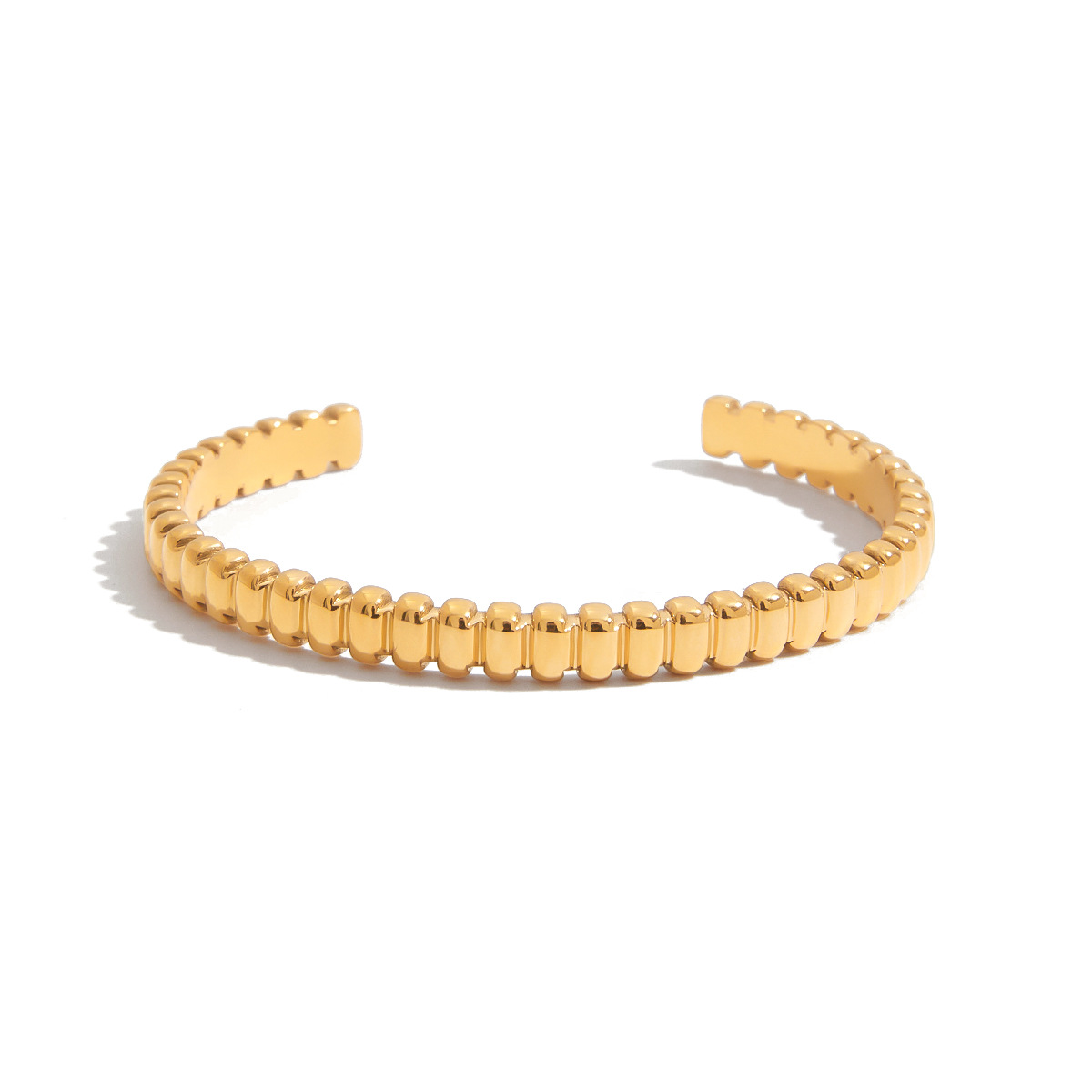 Jeding Pulsera de acero inoxidable europea y americana Joyas no decoloradas para mujer Joyas ligeras de lujo de alta gama Joyas de acero de titanio explosivas transfronterizas image 6