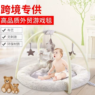 加工定制婴儿游戏毯宝宝布艺健身架爬行游戏垫益智玩具0-1-2岁