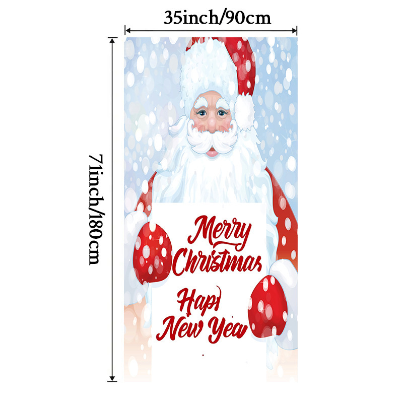 Lámparas de color de Navidad cubierta de tela decoración puerta de poliéster de alta densidad tela de fondo de Año Nuevo fiesta de puerta de entrada amueblado tapices