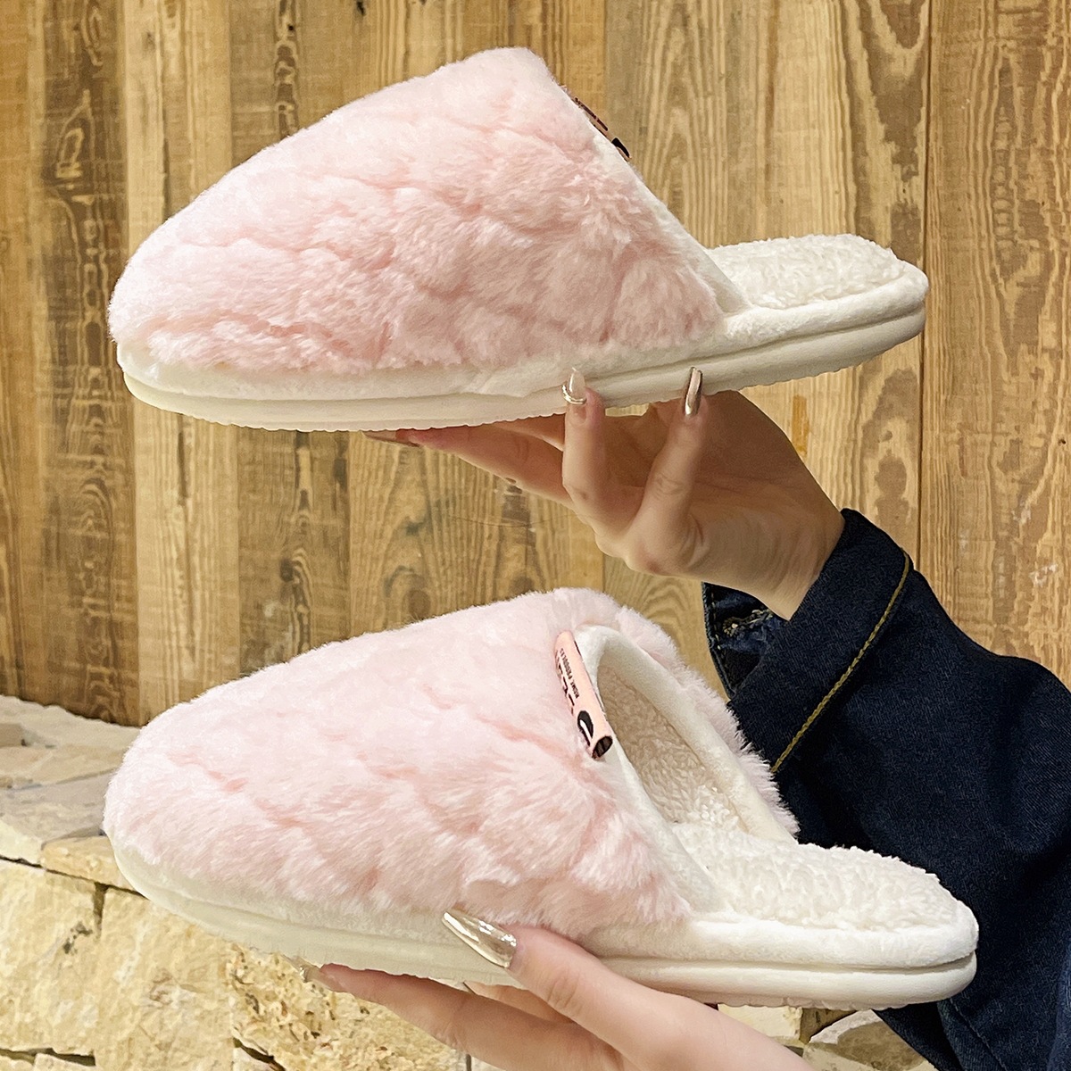 Winter non-slip keep warm home women's women's slippers