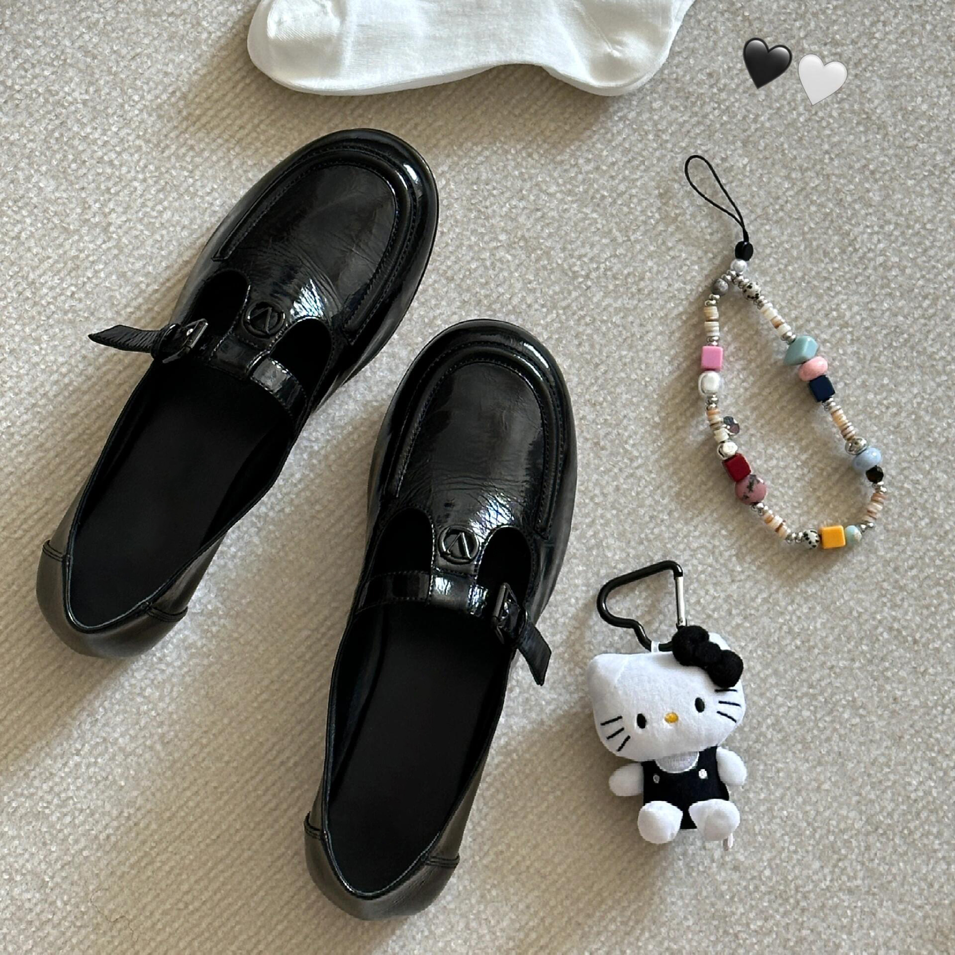 양가죽 버전 ~ 여성용 부드러운 밑창 가죽 플랫 로퍼 2025 새로운 중공 메리 제인 신발 게으른 작은 가죽 신발