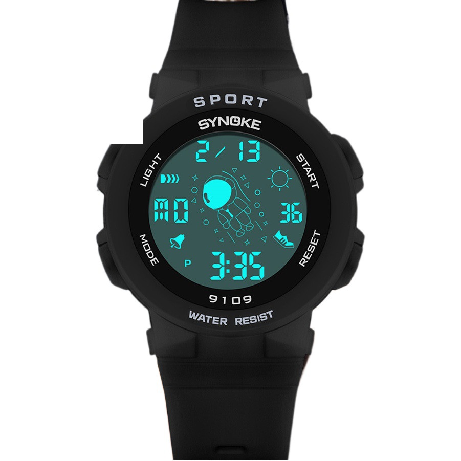 Reloj electrónico Estudiante hombres y mujeres colorido luminoso multifuncional impermeable estilo coreano Rosa nuevo reloj de moda doméstico diseño ligero