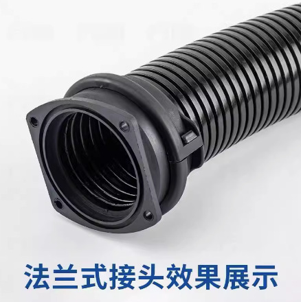 大口径塑料波纹管法兰座 尼龙波纹管快速接头波纹软管固定接头