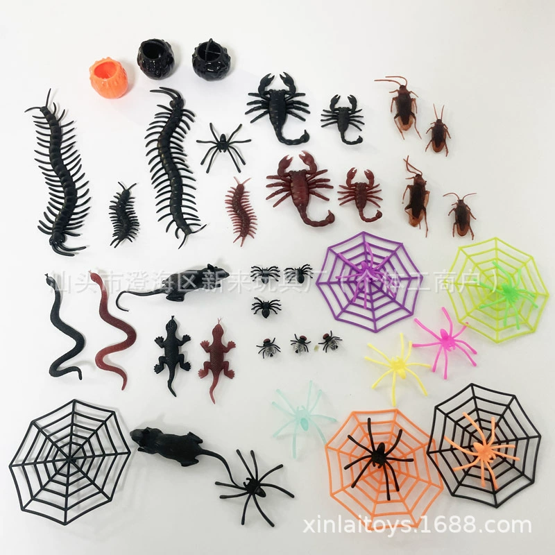 Амазонка Горячая новая игрушка хитрости Хэллоуин симулятор паука поддельная муха модель животных маленький набор игрушек