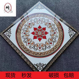 红莲入户玄关拼花地砖客厅800X800地毯花拼图瓷砖简约抛晶砖加厚